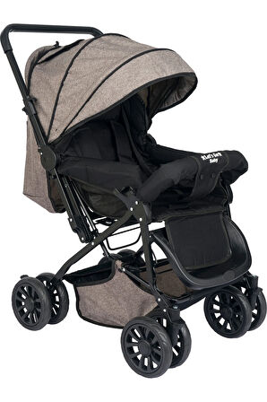 Berre Çocuk Ergonomik Bej Bebek Arabası