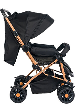 Çift Yönlü Ergonomik Bebek Arabası Bebek Puset Dayanıklı Katlanabilir Siyah Gri Bej Gold