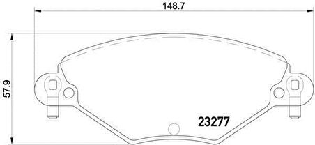 Citroen C5 Ön Fren Balata (2000-2009) 2.0, 2.0 HDI, 1.6 HDI 425346