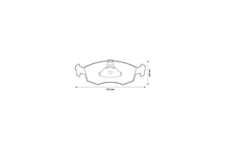 Dacia Logan Ön Fren Balata (2003-2008) 1.6 55170904