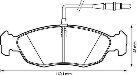 Citroen Saxo Ön Fren Balata (1995-1999) 1.6, 1.4 425103
