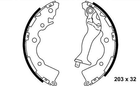 Hyundai Accent Arka Fren Balatasi (2006-2012) 1.6, 1.4, 1.5 CRDI 583051GA00