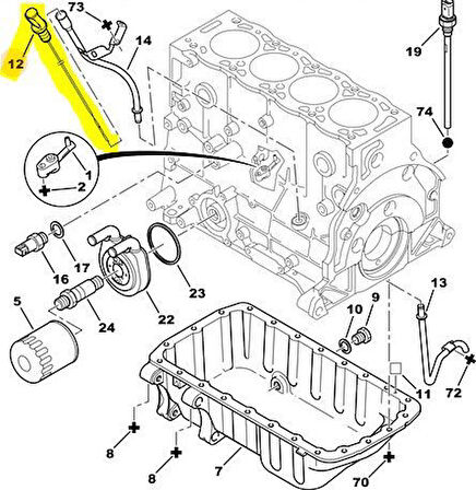 Citroen Berlingo Yağ Çubuğu (1995-2002) 1.9 1174C2