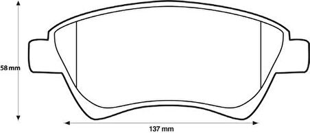 Renault Megane Ön Fren Balata (2003-2006) 1.6, 2.0, 1.5 DCI 7701207672