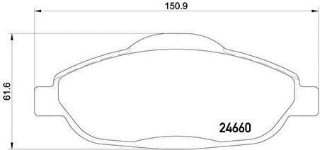 Peugeot 308 Ön Fren Balata (2007-2014) 1.6, 1.6 HDI, 1.6 VTI, 1.6 L THP 1613259380