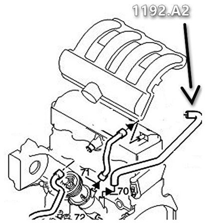 Citroen C3 Yağ Buhar Boru/Hortum (2009-2013) 1.6 VTI 1192A2