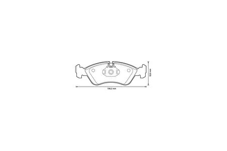 Opel Astra Ön Fren Balata (1994-1998) 1.6 1605808