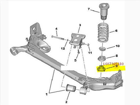 Fiat Fiorino Arka Amortisör Körük (2007-2019) 1.3, 1.4 51900008