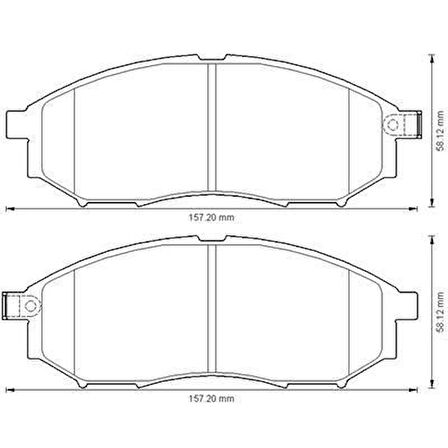 Renault Koleos Ön Fren Balata (2009-2012) 2.0 410600023R