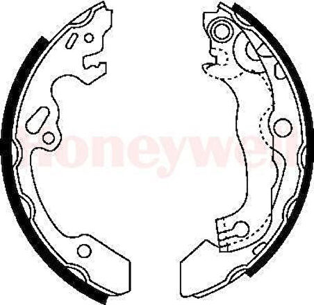  Focus Arka Fren Balatasi (1998-2004) 1.6 ZETEC, 2.0 ZETEC, 1.8 L TDCI, 1.4 L DURATEC 98AB2200BE