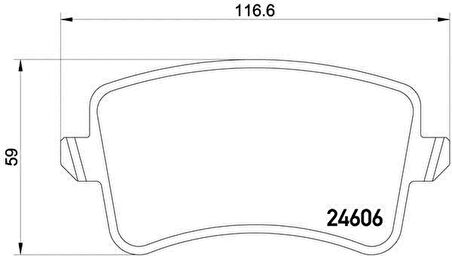 Audi A4 Arka Fren Balatasi (2008-2016) 1.8, 2.0 TDI, 1.8 TFSI, 2.0 TFSI 8K0698451