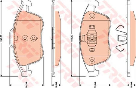 Renault Megane Scenic Ön Fren Balata (2012-2016) 1.5 DCI 440608746R