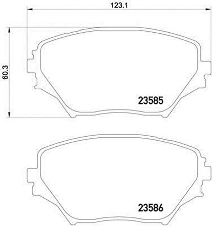 Toyota Rav4 Ön Fren Balata (2000-2004) 2.0 0446542130