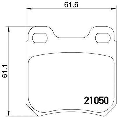 Opel Vectra Arka Fren Balatasi (1999-2002) 1.6, 1.8, 2.0, 2.0 DTI, 2.0 DTH 1605687