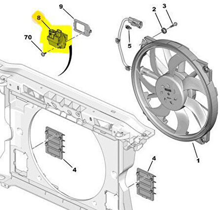 Peugeot Rcz Fan Rölesi (2010-2016) 1.6 L THP 1308EA