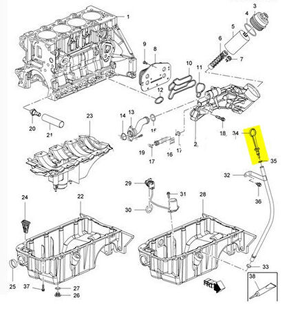 Chevrolet Aveo Yağ Çubuğu (2005-2011) 1.4 25185950