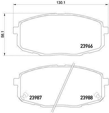 Hyundai İ30 Ön Fren Balata (2007-2011) 1.6, 1.4, 1.6 CRDI 581011HA00