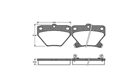 Toyota Yaris Arka Fren Balatasi (1999-2005) 1.3 0446620090