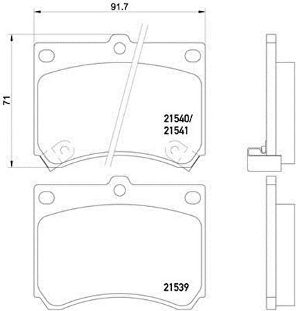 Mazda 323 Ön Fren Balata (1996-1998) 1.8 B0YW3323Z