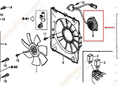 Honda Jazz Klima Fani (2002-2008) 1.4 80151SAA003