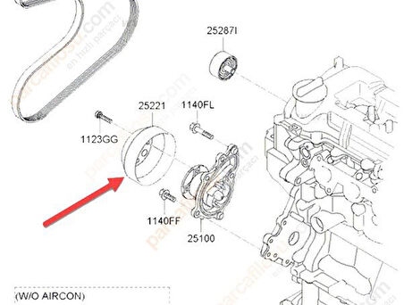 Hyundai İ20 Devirdaim Kasnaği (2015-2018) 1.0 2522104020