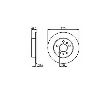 Renault Laguna Arka Fren Diski (1994-2002) 2.0 7701207295