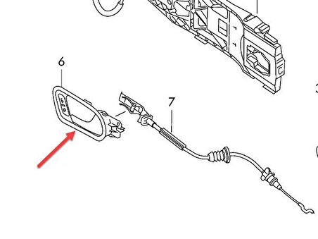 Skoda Fabia Ön Kapi Kolu İç (2001-2021) 1.0, 1.2, 1.2 TSI, 1.4 TDI 6V0837222A2ZZ