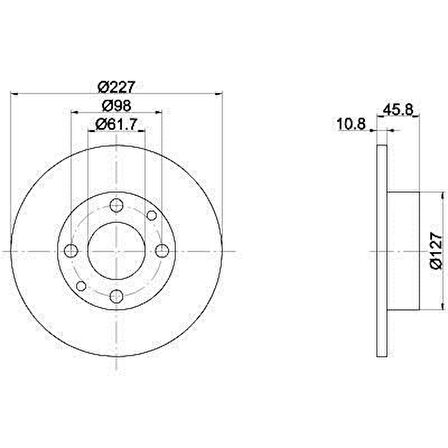 Fiat Kartal Ön Fren Disk (1993-2002) 1.6 4385812