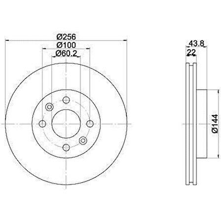 Kia Rio Ön Fren Disk (2010-2015) 1.2 517120U000