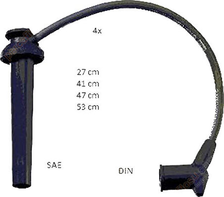 Chevrolet Lacetti Buji Kablo (2003-2012) 1.6, 1.4 96450249