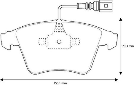 Volkswagen Transporter Ön Fren Balata (2003-2019) 2.0 TDI, 2.5 TDI, 1.9 TDI 7H0698151