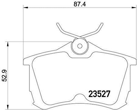 Honda Accord Arka Fren Balatasi (2003-2006) 2.0, 2.2 43022S1AE02