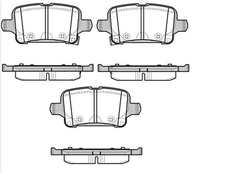 Opel Astra Arka Fren Balatasi (2015-2021) 1.4, 1.6 CDTI, 1.5 CDTI 39037199