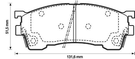Mazda 626 Ön Fren Balata (1992-2003) 2.0, 1.8 GAYR2328ZA