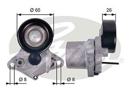 Kia Sportage Alternatör Gergisi Komple (2011-2015) 1.7 CRDI 252812A000