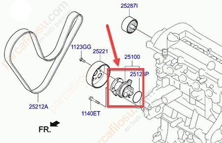 Hyundai İ20 Devirdaim (2015-2022) 1.4, 1.2 2510003011