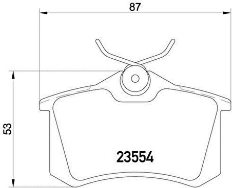 Volkswagen Jetta Arka Fren Balatasi (2004-2019) 2.0, 1.4TSI, 1.2 TSI, 1.6 TDI 425056