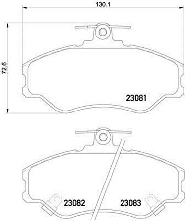 Hyundai H100 Ön Fren Balata (1997-2008) 2.5 581014BA00