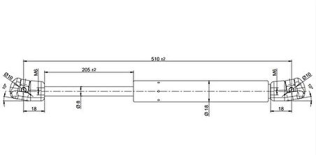 Chevrolet Captiva Ön Kaput Amortisör (2006-2014) 2.0 96830124