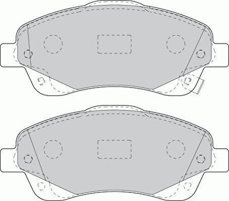 Toyota Verso Ön Fren Balata (2004-2009) 1.6 0446505130