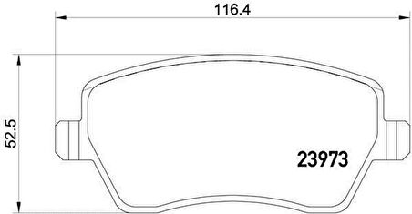 Renault Clio Sw Grand Sport Tur Ön Fren Balata (2006-2020) 0.9, 1.2, 1.6, 1.5 DCI 410604775R