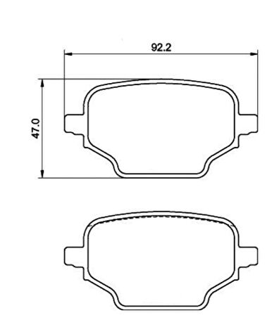 Peugeot Rifter Arka Fren Balatasi (2019-2023) 1.5 HDI, 1.6 HDI 1635254980