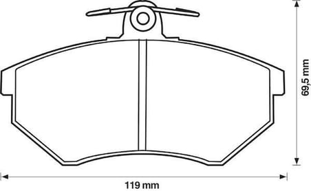 Seat İbiza Ön Fren Balatası (1999-2002) 6N0698151A 0986494010 1.6, 1.4, 1.9 TDI