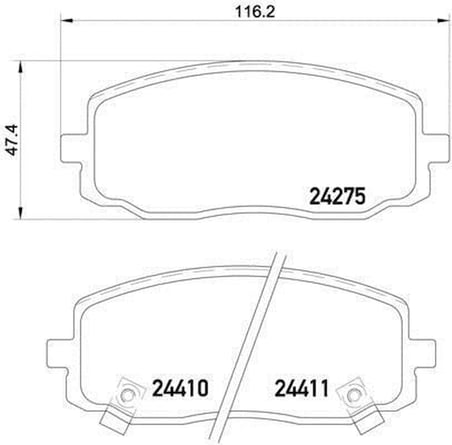 Kia Picanto Ön Fren Balatası (2004-2011) 581010XA01 0986494064 1.1, 1.1 CRDİ