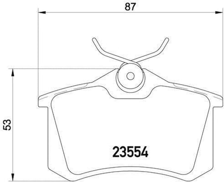 Volkswagen Scirocco Arka Fren Balatası (2008-2018) 425056 0986495226 1.4TSI
