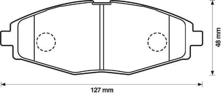 Chevrolet Spark Ön Fren Balatası (2004-2009) 96446176 0986495224 1.0, 0.8