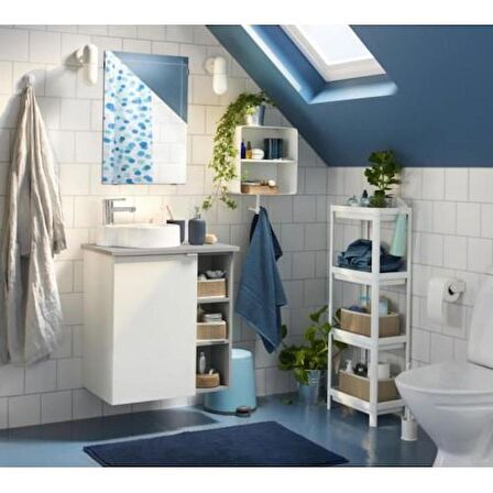 IKEA VESKEN 23x100 cm RAF BANYO DUŞ ŞAMPUAN LİF HAVLU RAFI