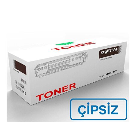 CANON Uyumlu CRG-071H Muadil Toner - Çipsiz 