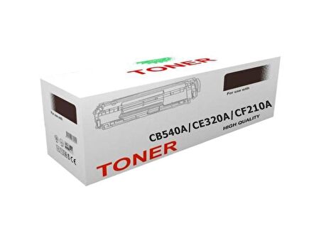 HP UYUMLU CB540A/CE320A/CF210A Çipli Siyah Muadil Toner