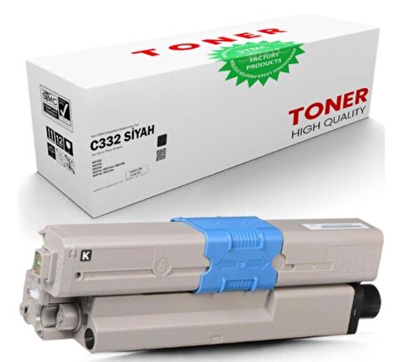 OKİ C332 / MC363 UYUMLU MUADİL TONER siyah